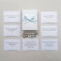 Beach Theme Wedding Bridal Charm Gift | Something Old, New, Borrowed, Blue | Aquamarine Stones | Engraved Wedding Gift For Bride To Be, thumbnail 9 of 9