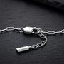 Paperclip Chain Silver Bracelet, thumbnail 5 of 10