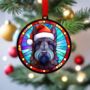 Scottish Terrier In Santa Hat Suncatcher Decoration, thumbnail 2 of 6