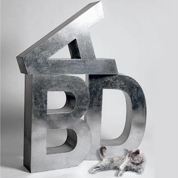 Super Sized Light Weight Metal Letter, 3 of 4