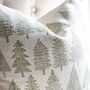 Natural And Green Christmas Tree Cushion Cover, thumbnail 3 of 4