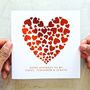 Heart Romantic Birthday Card 'Red Foil', thumbnail 1 of 3