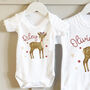 Personalised Reindeer Sibling Christmas Tops, thumbnail 2 of 5