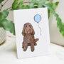 Chocolate Cockapoo Birthday Card, thumbnail 2 of 10