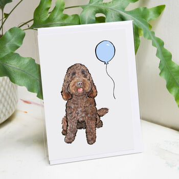 Chocolate Cockapoo Birthday Card, 2 of 10