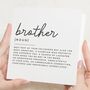 Personalised Brother Birthday Card With Poem, thumbnail 1 of 7