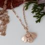 Bee Necklace, Sterling Silver And Rose Gold Plated, thumbnail 1 of 10