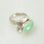 Aaliyah Ring Chrysoprase And Silver, thumbnail 1 of 2