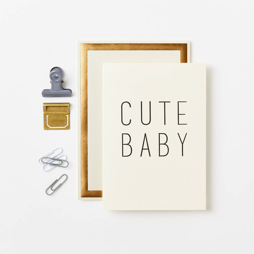 cute baby card by katie leamon