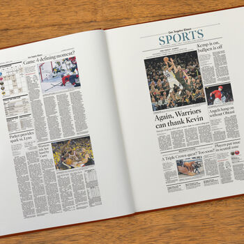 Golden State Warriors Personalised Nba Basketball Gift Newspaper Book, 9 of 12