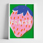 French Strawberry Colourful Kitchen Print, thumbnail 5 of 7