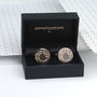 Personalised Message Round Cufflinks, thumbnail 5 of 8