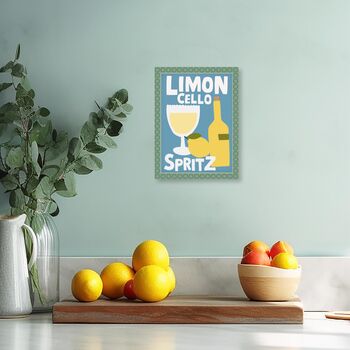 Bobble Frame Limoncello Spritz Print, 3 of 6