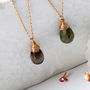 Rose Gold Labradorite Gemstone Necklaces, thumbnail 1 of 12
