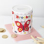 Personalised Girl's Floral Money Box, thumbnail 1 of 10
