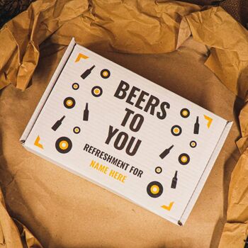 Personalised Gluten Free Beer Gift Set With Glass, 2 of 4