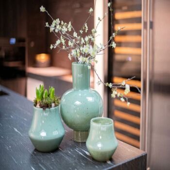 Vase Modest Pistache Colour By Dut Z, 4 of 4