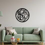 Circular Swirls Sun And Waves Wooden Wall Art Decor, thumbnail 4 of 9