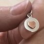 Heart Necklace In Sterling Silver With Mixed Metal, thumbnail 5 of 7