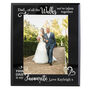 Father Of The Bride Black Glass Frame 5x7, thumbnail 3 of 5
