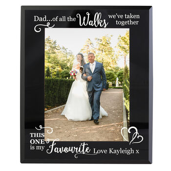 Father Of The Bride Black Glass Frame 5x7, 3 of 5