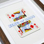 Dad Is King Personalised Vintage Playing Card Print, thumbnail 6 of 10