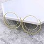 Gold Plated Silver Spiral Hoop Earrings, thumbnail 3 of 6