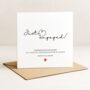 Personalised Just Engaged Card For Granddaughter And Fiancé, thumbnail 1 of 6