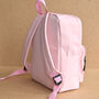 Personalised Cat Kids Pink Backpack, thumbnail 3 of 4