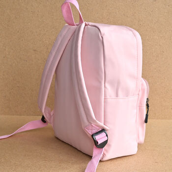 Personalised Cat Kids Pink Backpack, 3 of 4