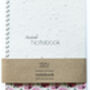 Plantable Seed Paper Notebook Poppy Design, thumbnail 1 of 1
