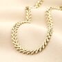 Stainless Steel Chevron Chain In Gold, thumbnail 3 of 4