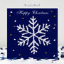 Snowflake White Christmas Butterfly Card, thumbnail 1 of 12
