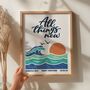 Personalised Adult Baptism Print All Things New, thumbnail 4 of 10
