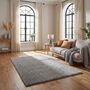 The Rugs Plain Grey Shaggy Rug, thumbnail 1 of 12