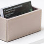 Leather Business Card Holder Stone, thumbnail 3 of 5
