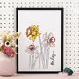 Birth Flower Illustrated Prints, thumbnail 6 of 12