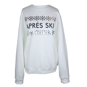 'Apres Ski' Unisex Sweatshirt, 7 of 11