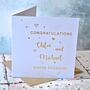 Personalised Gold Foiled Engagement Card, thumbnail 1 of 4