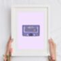 Olivia Rodrigo Sour Inspired Cassette Print, thumbnail 2 of 5