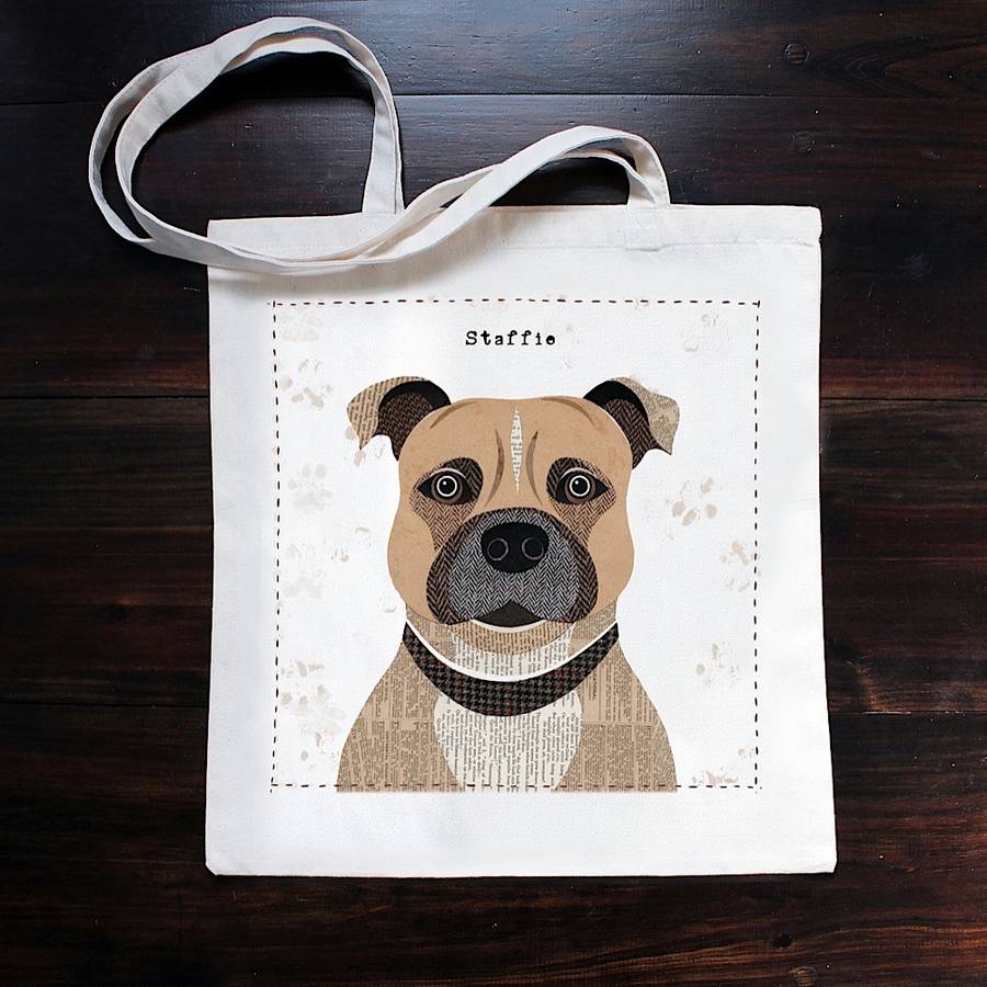 Canvas Dog Print Tote Bag 40 Breeds Available By Simon Hart