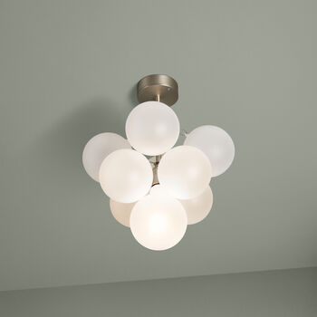 Low Rise Mini Frosted Bubble Chandelier, 9 of 9