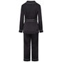 Luxury Personalised Black Silky Pyjamas, thumbnail 3 of 6