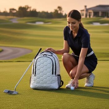 All Weather Golf Themed Backpack, 5 of 12