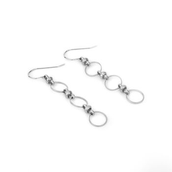 Drop Circle Links Earrings, 10 of 10