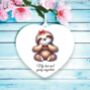 Personalised Cute Sloth Love Heart Hand, thumbnail 1 of 2