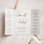 Black And White Calligraphy Gatefold Wedding Invitations, thumbnail 1 of 5