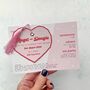 Retro Heart Wedding Invitation, thumbnail 10 of 11