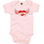 Personalised Winged Heart Rock Baby Grow, thumbnail 3 of 4