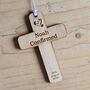 Personalised Confirmation Cross Hanging Decoration Card, thumbnail 3 of 4